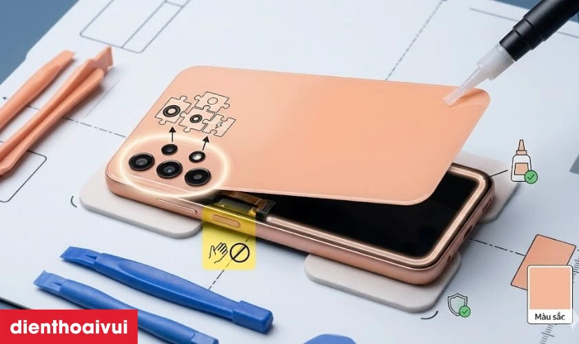 Cần lưu ý gì khi thay kính lưng Samsung Galaxy A24