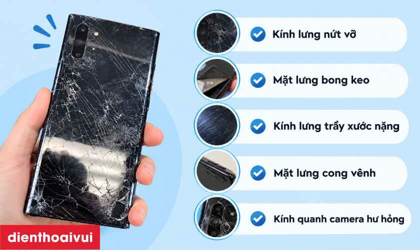 Khi n&agrave;o bạn cần thay k&iacute;nh lưng Samsung Galaxy Note 10 Plus?