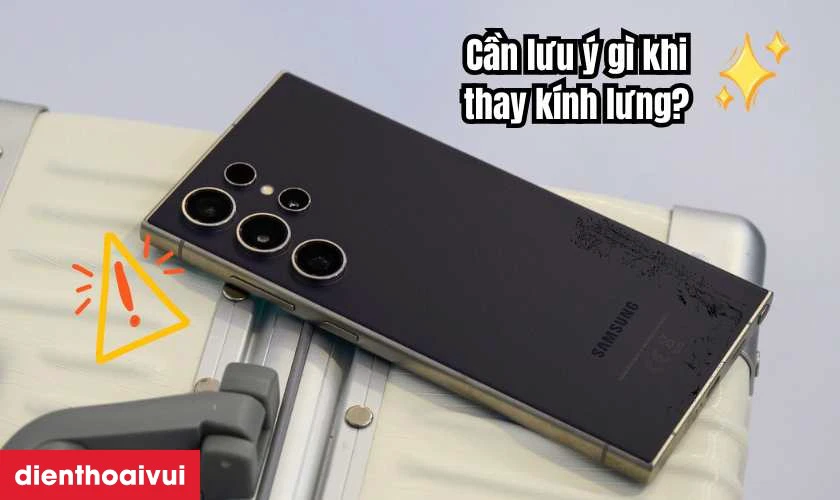 Cần lưu &yacute; g&igrave; khi thay k&iacute;nh lưng Samsung Galaxy S24 Ultra?