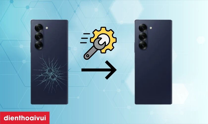 Thay k&iacute;nh lưng Samsung Galaxy Z Fold 6 l&agrave; g&igrave;?
