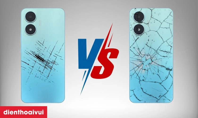 Khi nào thay kính lưng và khi nào thay nguyên bộ vỏ Vivo Y02S?