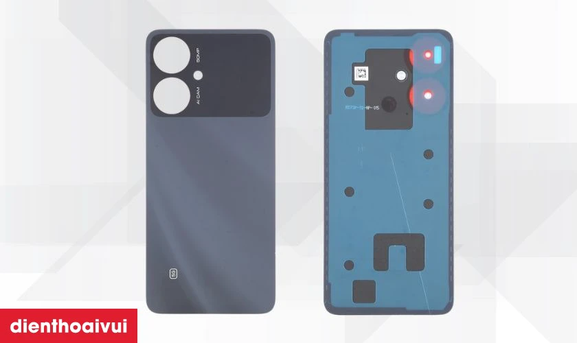 Ph&acirc;n biệt thay k&iacute;nh lưng v&agrave; thay vỏ full Xiaomi Poco M6