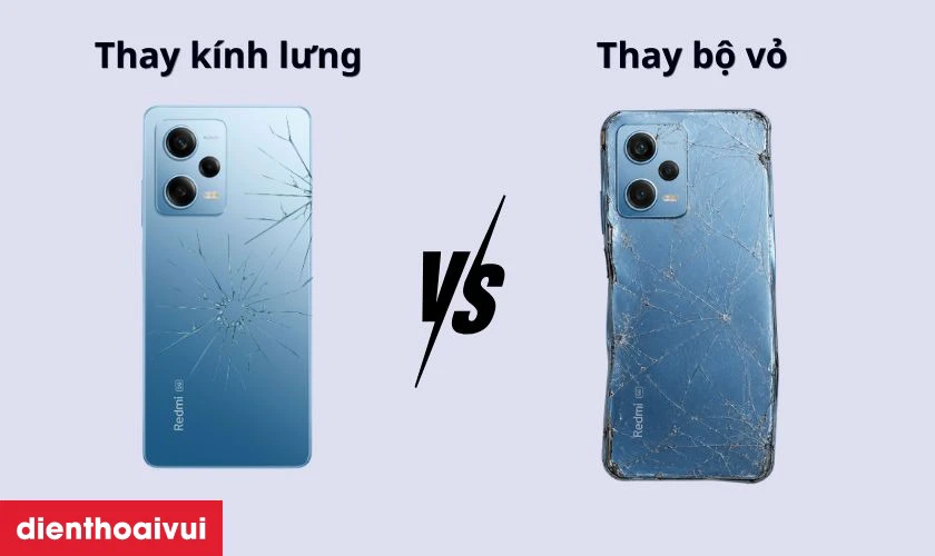 Thay k&iacute;nh lưng Xiaomi Redmi Note 12 Pro 5G