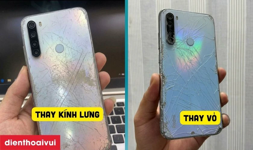 Khi n&agrave;o thay k&iacute;nh lưng v&agrave; khi n&agrave;o thay nguy&ecirc;n bộ vỏ Xiaomi Redmi Note 8?