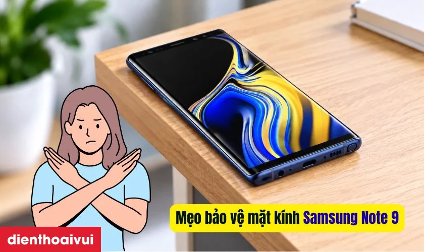 Mẹo bảo vệ mặt k&iacute;nh Samsung Note 9