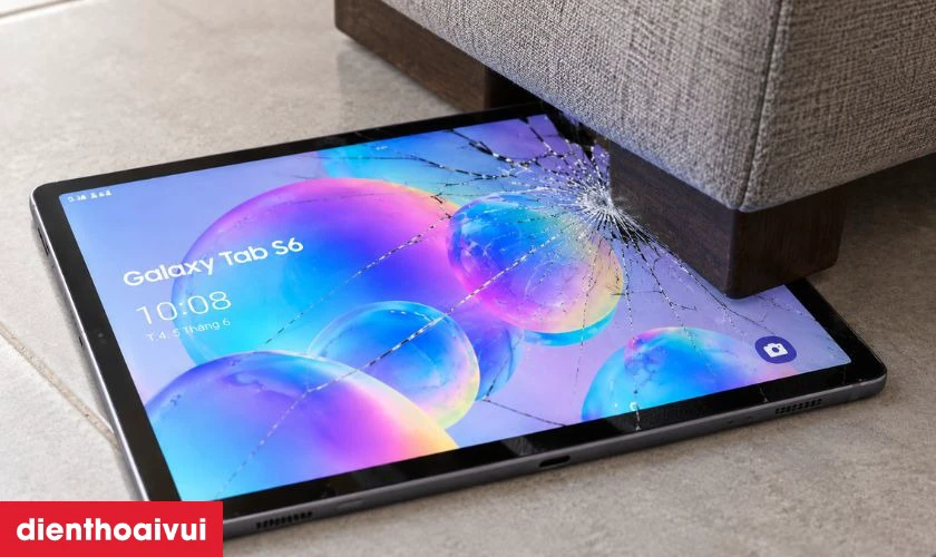 Nguyên nhân mặt kính Samsung Tab S6 bị vỏ máy