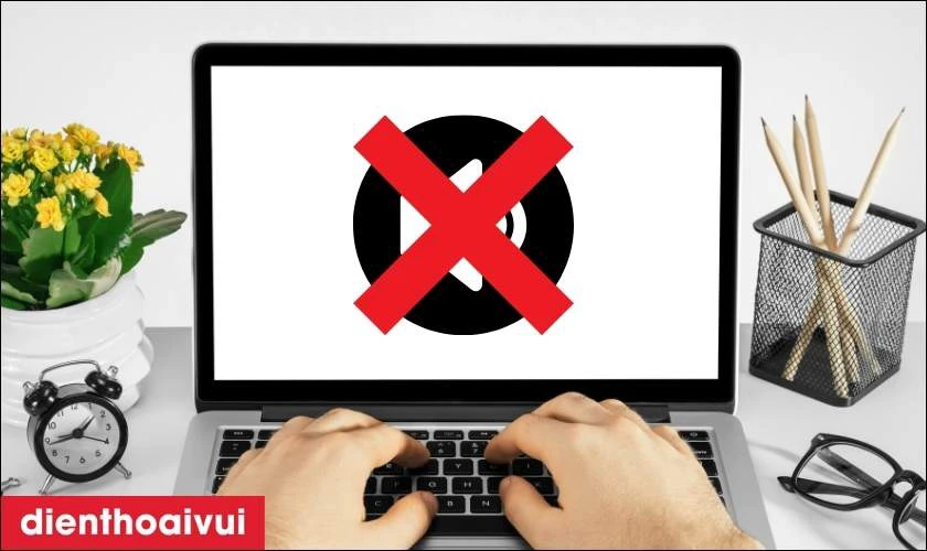 Mất icon loa, hoặc icon bị gạch chéo đỏ