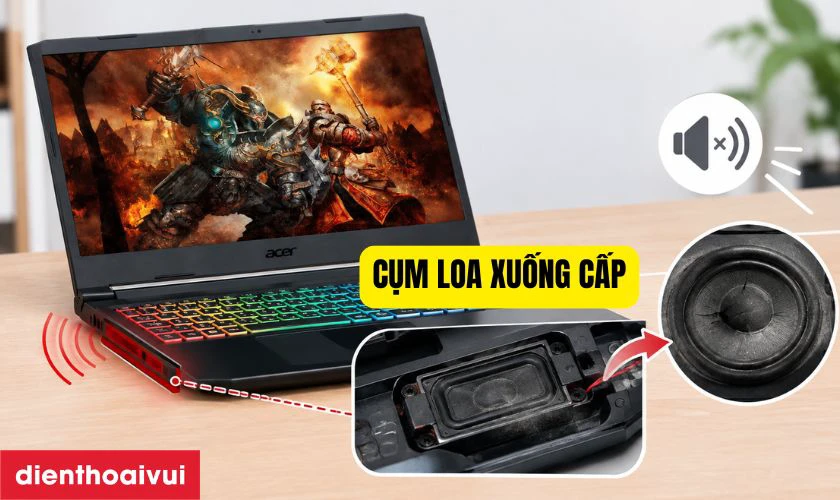 Những lỗi loa thường gặp tr&ecirc;n laptop Acer Nitro AN515-55/AN515-56