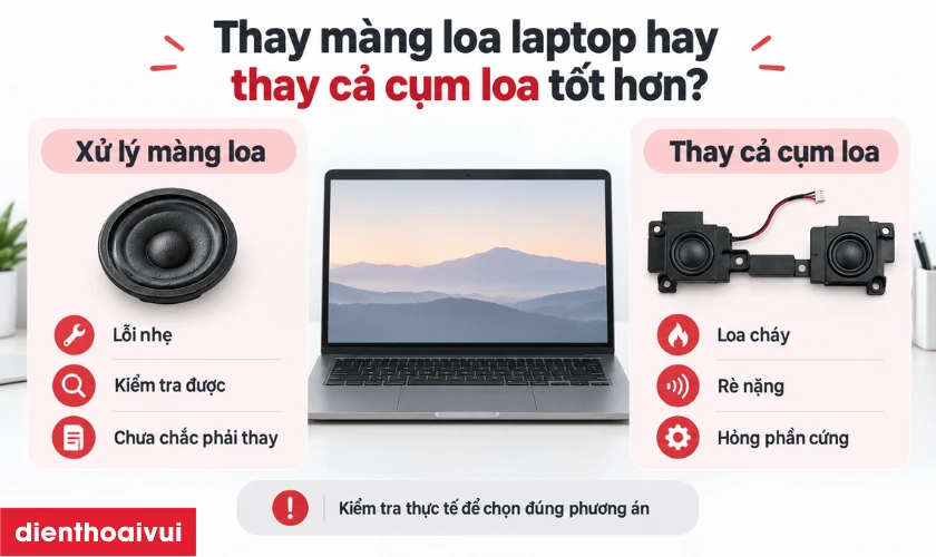 N&ecirc;n thay m&agrave;ng loa hay cả cụm loa?