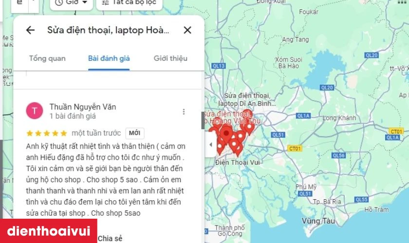 Xem review đ&aacute;nh gi&aacute;, lượt b&igrave;nh chọn từ việc t&igrave;m kiếm tr&ecirc;n Google