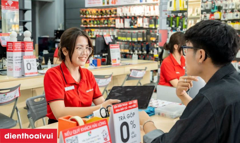 Quy tr&igrave;nh thay loa MacBook Air tại Điện Thoại Vui