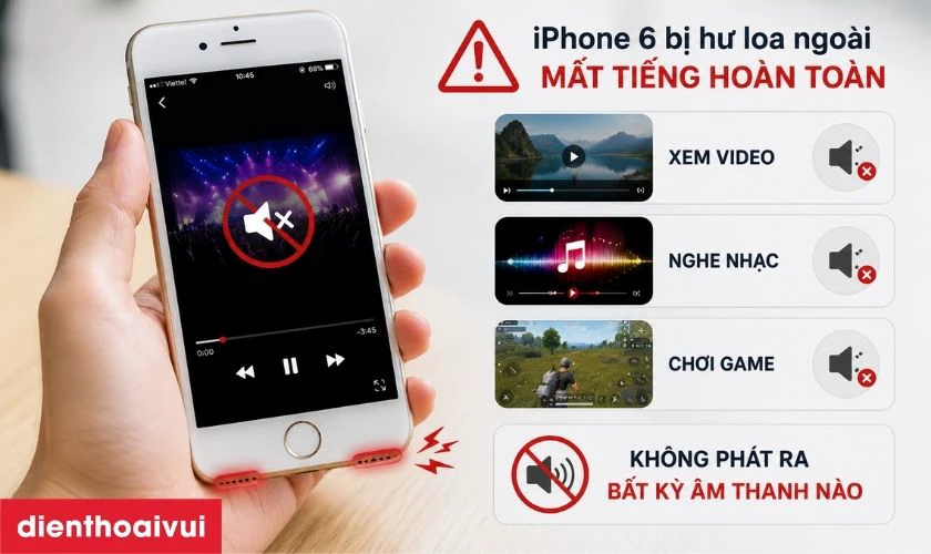 Khi n&agrave;o cần thay loa ngo&agrave;i iPhone 6?
