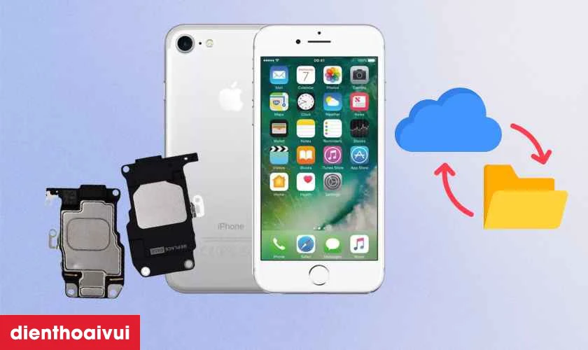 Thay loa ngo&agrave;i iPhone 7 c&oacute; ảnh hưởng g&igrave; đến dữ liệu kh&ocirc;ng