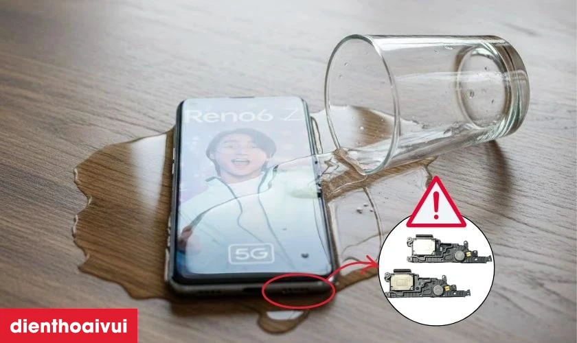 Nguy&ecirc;n nh&acirc;n khiến loa ngo&agrave;i OPPO Reno 6Z 5G bị r&egrave;, hỏng