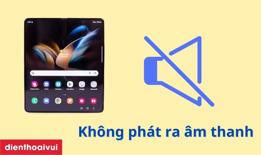 Kh&ocirc;ng ph&aacute;t ra &acirc;m thanh