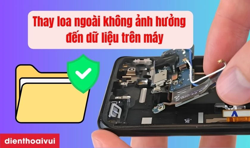 Việc thay loa ngoài Xiaomi 14T Pro không ảnh hưởng đến dữ liệu trên máy