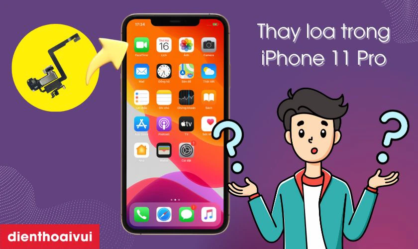 Loa trong iPhone 11 Pro ch&iacute;nh h&atilde;ng Aries l&agrave; g&igrave;?