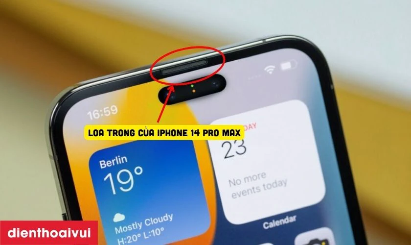 Thay loa trong iPhone 14 Pro Max l&agrave; g&igrave;?