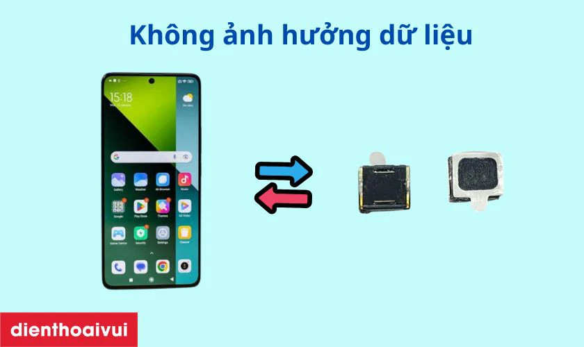 Thay loa có ảnh hưởng gì đến dữ liệu không?