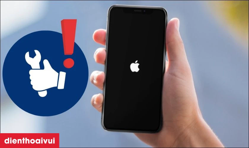 iPhone treo t&aacute;o kh&ocirc;ng thể khởi động v&agrave; sử dụng b&igrave;nh thường