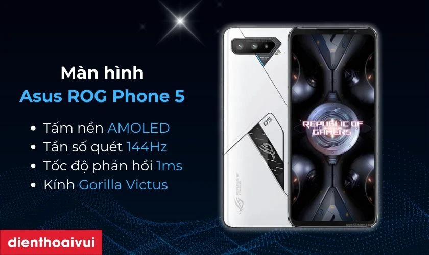 Giới thiệu màn hình điện thoại Asus ROG Phone 5