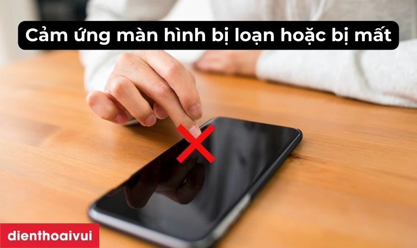 Màn hình xuất hiện tình trạng loạn hoặc mất cảm ứng