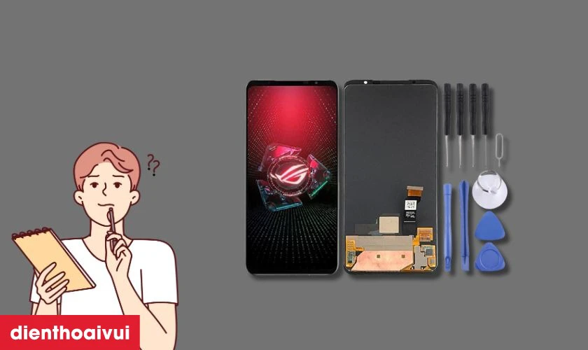 Thay m&agrave;n h&igrave;nh Asus ROG Phone 5 h&atilde;ng Safety l&agrave; lựa chọn tối ưu nhất