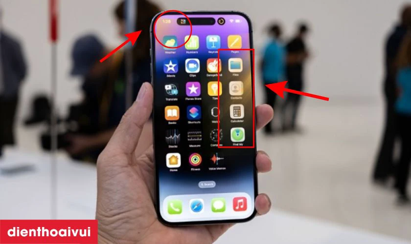 M&agrave;n h&igrave;nh bị ố v&agrave;ng