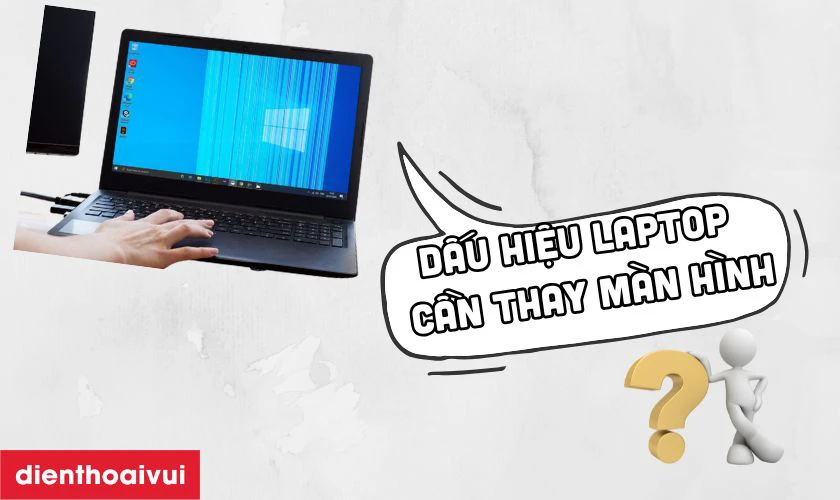 Dấu hiệu cần thay m&agrave;n h&igrave;nh Dell Inspiron 15 7548