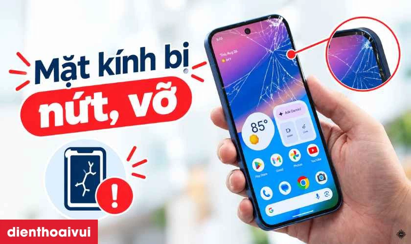 Trường hợp cần thay mặt k&iacute;nh Google Pixel 10