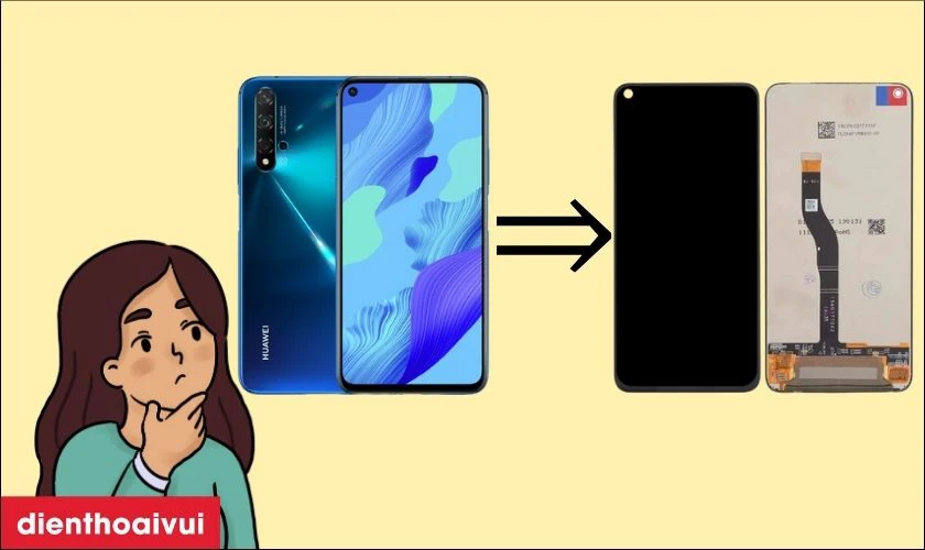 C&oacute; n&ecirc;n thay m&agrave;n h&igrave;nh Huawei Nova 5T kh&ocirc;ng?