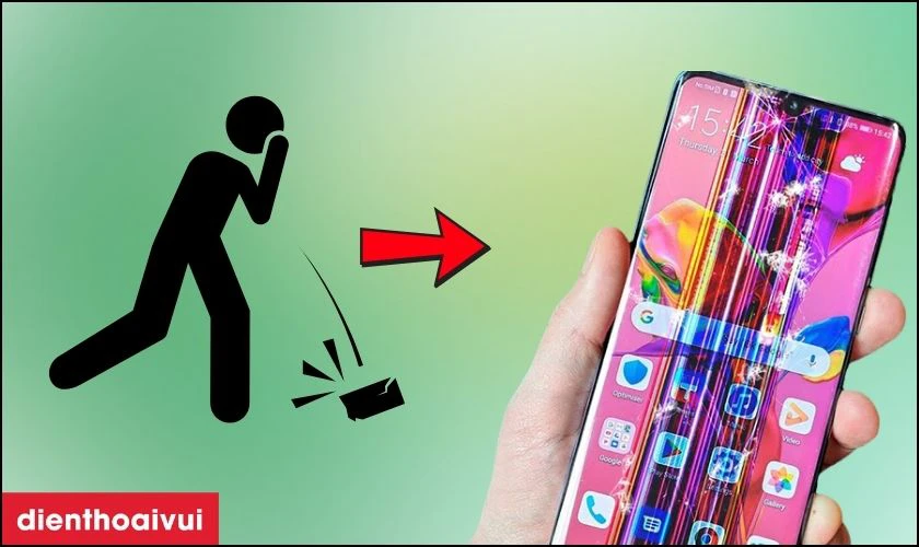 Nguyên nhân hư hỏng màn hình Huawei P30