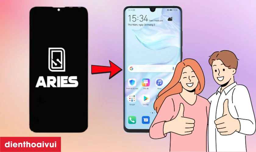 C&oacute; n&ecirc;n thay m&agrave;n h&igrave;nh Huawei P30 h&atilde;ng Aries kh&ocirc;ng?