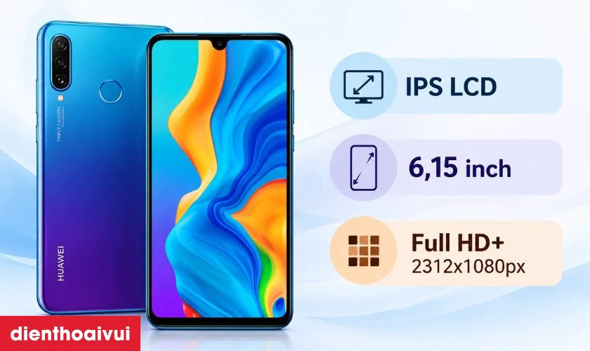 Giới thiệu m&agrave;n h&igrave;nh Huawei P30 Lite