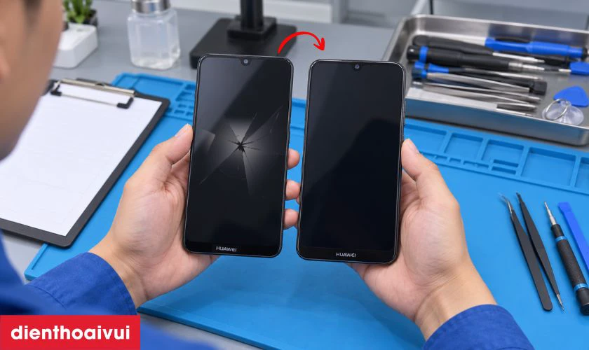 Thay màn hình Huawei Y7 Pro là gì?