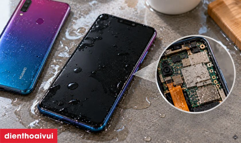 Nguy&ecirc;n nh&acirc;n khiến m&agrave;n h&igrave;nh Huawei Y9 bị hư hỏng