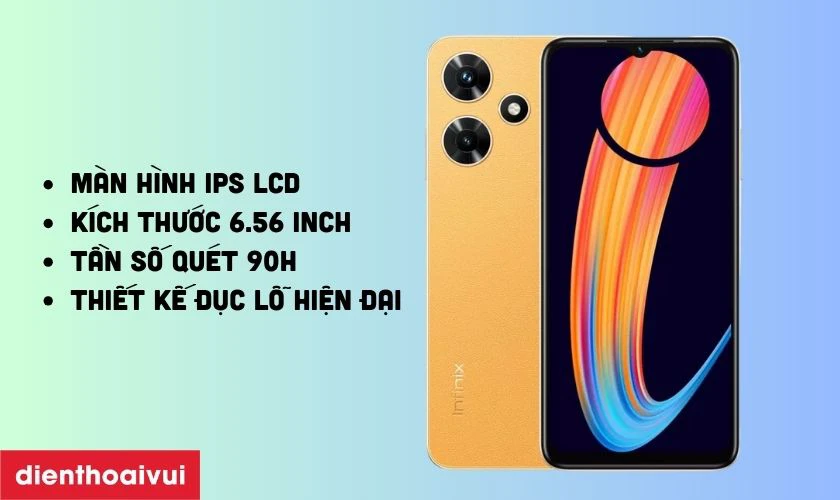 Giới thiệu m&agrave;n h&igrave;nh Infinix Hot 30I
