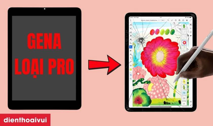 M&agrave;n h&igrave;nh iPad Air 6 M2 11 Inch 2024 ch&iacute;nh h&atilde;ng GENA loại Pro l&agrave; g&igrave;?