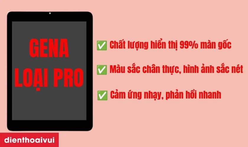 M&agrave;n h&igrave;nh GENA loại Pro thay cho iPad Air 6 M2 11 Inch 2024 c&oacute; tốt kh&ocirc;ng?