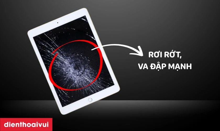 Nguy&ecirc;n nh&acirc;n hư hỏng m&agrave;n h&igrave;nh iPad
