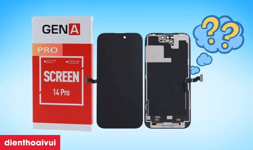 Thay m&agrave;n h&igrave;nh iPhone 14 Pro ch&iacute;nh h&atilde;ng GENA loại Pro