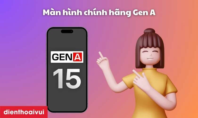 M&agrave;n h&igrave;nh ch&iacute;nh h&atilde;ng GENA