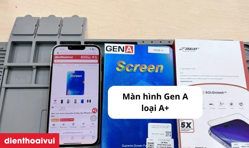 Thay m&agrave;n h&igrave;nh iPhone 15 Pro Max ch&iacute;nh h&atilde;ng GENA A+