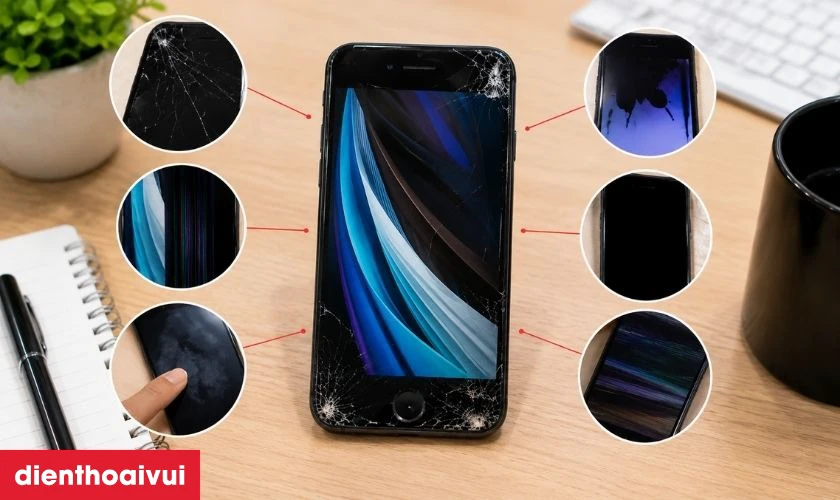 Khi n&agrave;o cần thay m&agrave;n h&igrave;nh iPhone SE 2022 ch&iacute;nh h&atilde;ng GENA loại Pro?