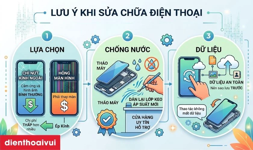 Lưu &yacute; khi sửa chữa m&agrave;n h&igrave;nh iPhone X