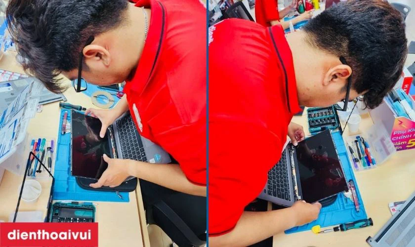 H&igrave;nh ảnh trải nghiệm dịch vụ thay m&agrave;n h&igrave;nh m&aacute;y Acer
