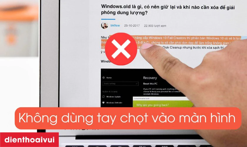 C&aacute;ch sử dụng v&agrave; bảo quản m&agrave;n h&igrave;nh Acer Spin 3 SP314-21N sau thay