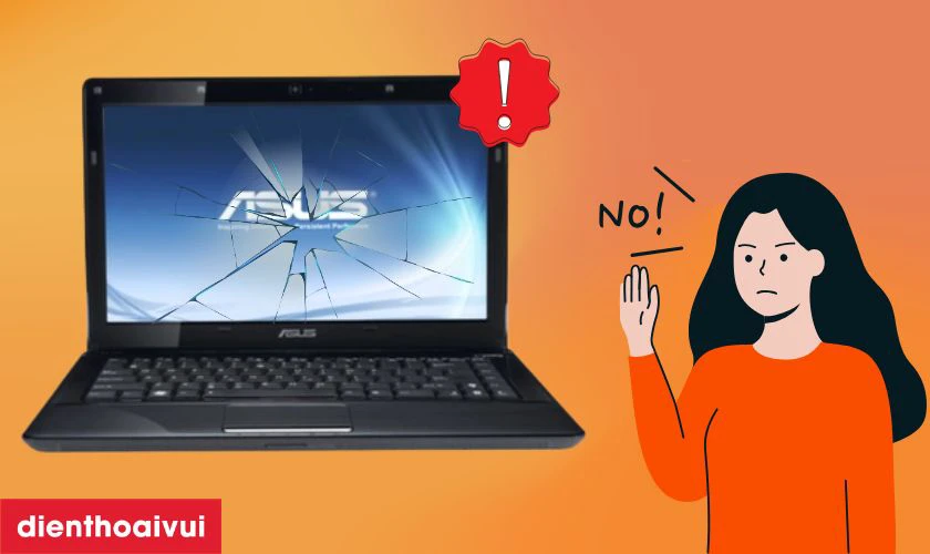 Dấu hiệu cần thay m&agrave;n h&igrave;nh laptop Asus A40J