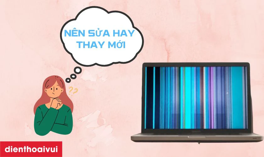 Laptop Asus bị hỏng màn hình, nên sửa hay thay mới?
