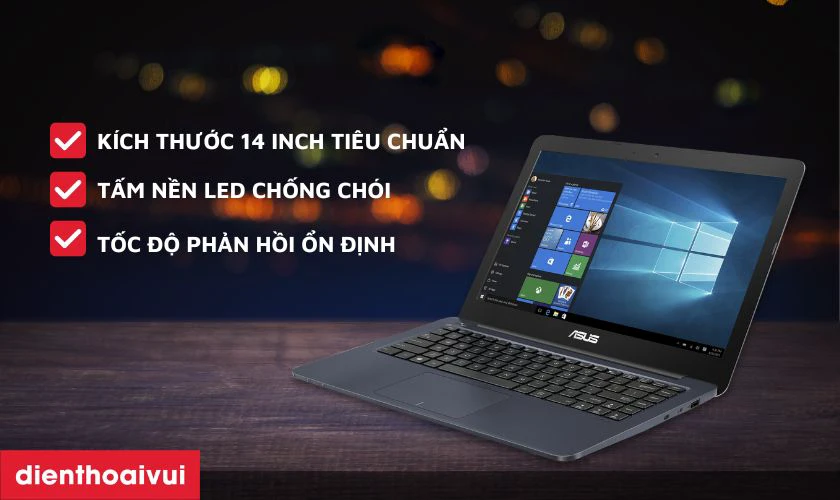 Đặc điểm nổi bật của m&agrave;n h&igrave;nh laptop Asus E402S